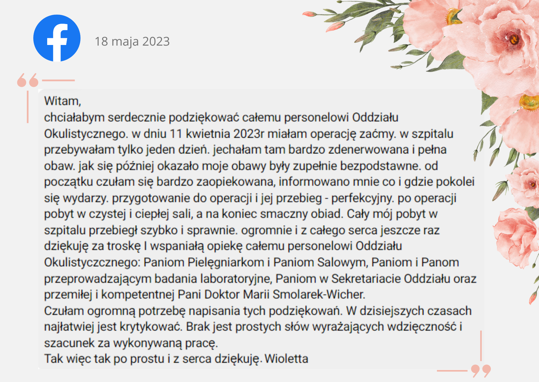 Różowy Kwiaty Maj Dzień Instagram Post (148×105 mm)(1)